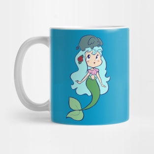 Mermaid and Tiny Elephant Mug